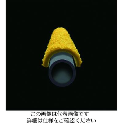 セーフラン安全用品 セーフガード はしご用滑り止めカバー Ф25×405mm ラウンド型 黄 12097 1枚 206-7825（直送品）