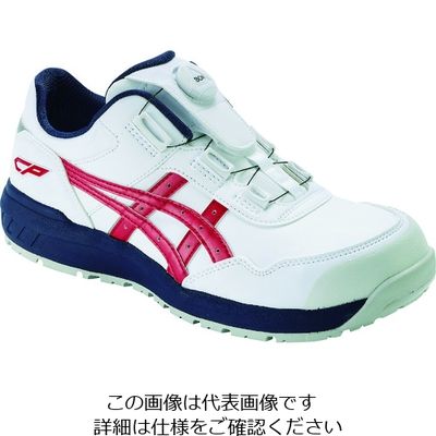 アシックス ASICS ウィンジョブCP306 BOAホワイト/クラシックレッド 24.0cm 1273A029.100-24.0 1足（直送品）