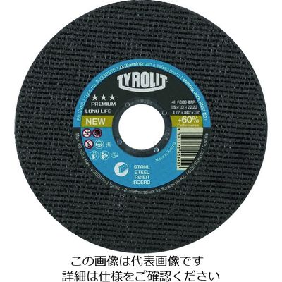 Tyrolit 切断砥石 ロングライフ 125X1.6X22.23mm 34332756 1枚 195-3495（直送品）