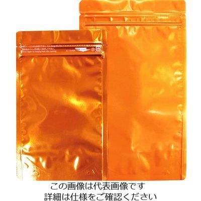 生産日本社 セイニチ 「ラミジップ」 アルミカラースタンドタイプ 橙 160×120+35 (50枚入) AL-1216OR 1袋(50枚)（直送品）