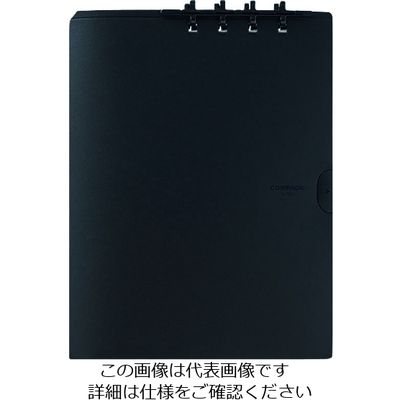 キングジム KING JIM コンパックノート A4 黒 9956H-BK 1冊 194-9268（直送品）