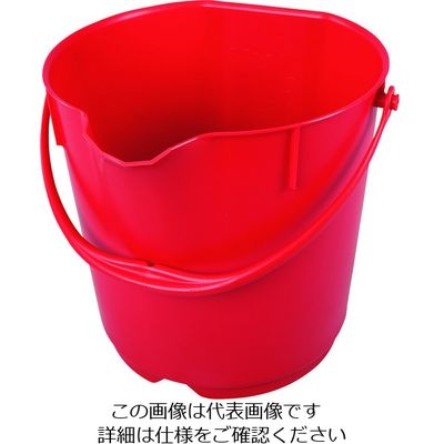 バーテック バーキュートプラス カラーバケツ 15L 赤 BCPーCB15R 69801013 1個 195-3994（直送品）