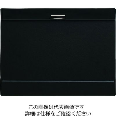 KING JIM クリツプボード マグフラツプ A4 黒 長辺とじ 収納約30枚 背面・底面フラップ付き 5075-BK 1枚(1冊)（直送品）