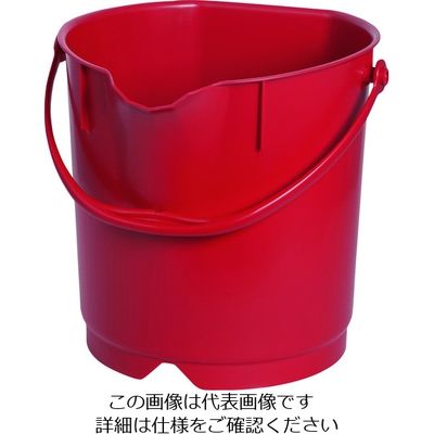 バーテック バーキュートプラス カラーバケツ 9L 赤 BCPーCB9R 69801023 1個 195-3999（直送品）