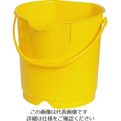 バーテック バーキュートプラス カラーバケツ 9L 黄 BCPーCB9Y 69801024 1個 195-4000（直送品）