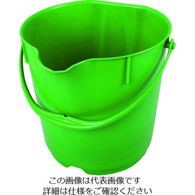 バーテック バーキュートプラス カラーバケツ 15L 緑 BCPーCB15G 69801015 1個 195-3996（直送品）
