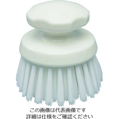 バーテック バーキュートプラス ハンドブラシ丸型 ソフト白 BCPーRHSB3W 69541341 1本 201-8448（直送品）