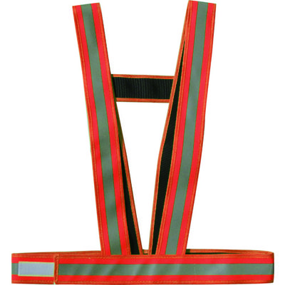 ミズケイ 防炎加工タスキ型安全ベスト「防炎強」<オレンジ> 5920105 1枚 195-2849（直送品）