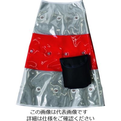 ミズケイ 安全コーン用オプション LEDコーンカバー(赤/白)赤LED 5808240 1枚 195-2973（直送品）