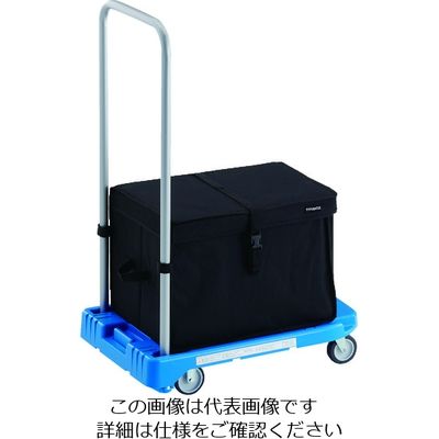 トラスコ中山 TRUSCO 樹脂台車 アクロキャリー 600X390 ブルー THB付 AC-1-B-THB 1台 194-8146（直送品）