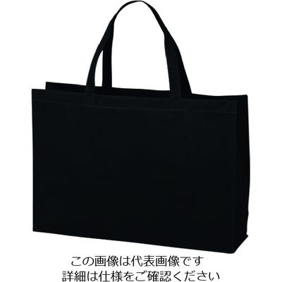 エーワン ベーシックトート100 中横 黒 LC0100AB10 1袋(10枚) 206-4626（直送品）