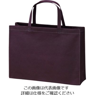 エーワン ベーシックトート100 A4横 ダークブラウン LC0180AG20 1袋(20枚) 206-4610（直送品）