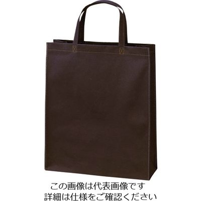 エーワン ベーシックトート100 A4縦 ダークブラウン LC0190AG20 1袋(20枚) 206-4618（直送品）