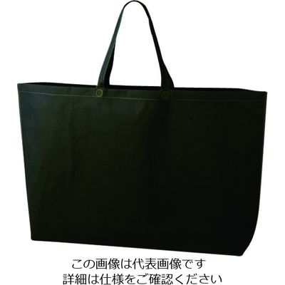 エーワン シンプルトート 特大 黒 LC0734AB10 1袋(10枚) 206-4586（直送品）