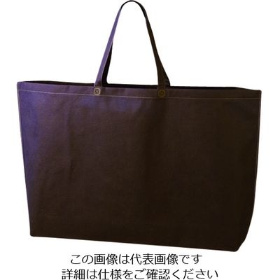 エーワン シンプルトート 特大 ダークブラウン LC0734AG10 1袋(10枚) 206-4588（直送品）