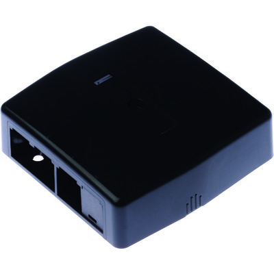 PANDUIT ローゼットボックス シャッターなし 4個口(3ローゼット+1ブランク) 黒 JOQ3B0000BL 1個（直送品）