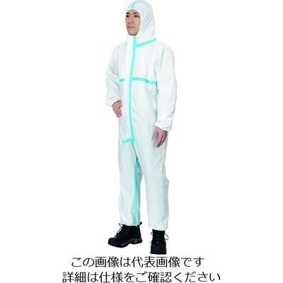 トラスコ中山 TRUSCO 【売切廃番】衛生作業用不織布製使い捨て防護服 Sサイズ MPW-S 1着 208-5208（直送品）