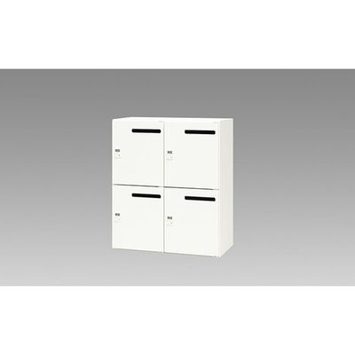 ナイキ パーソナルロッカー CW型 4人用 ホワイト ダイヤル錠 (ポケット・メール投入口付) CW-0911PLMPD4-WW 1台（直送品）