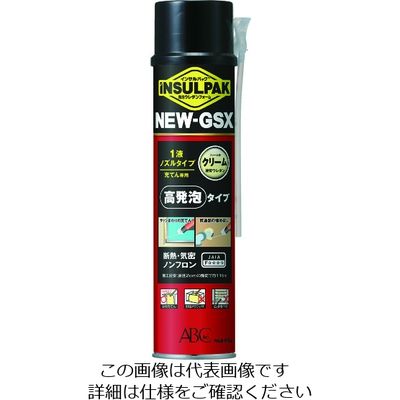 ABC 簡易型発泡ウレタンフォーム 1液ノズルタイプ インサルパック NEWーGSX 630ml フォーム色:クリーム NGSX 1本（直送品）