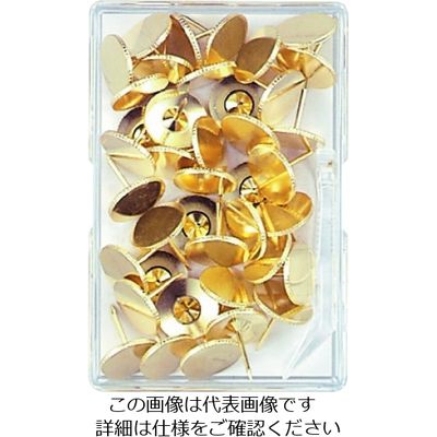 ミツヤ 二重画鋲足長 40本 M10154 NL-01 1パック 195-1883（直送品）