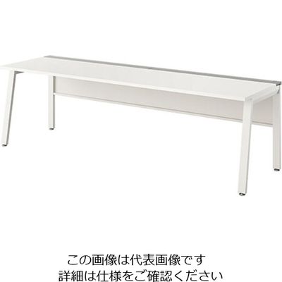 ナイキ 大型ベンチテーブル (基本型) (片面タイプ) RXFN2407K-WH 1台 212-2023（直送品）