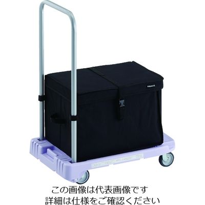 トラスコ中山 TRUSCO 樹脂台車 こまわり君 省音G車輪 600X390 パープル THB付 MP-6039N2-PU-THB 1台（直送品）