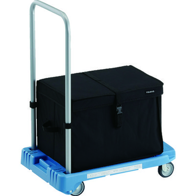 トラスコ中山 TRUSCO 樹脂台車 こまわり君 省音G車輪 600X390 ブルー THB付 MP-6039N2-B-THB 1台（直送品）