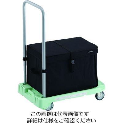 トラスコ中山 TRUSCO 樹脂台車 こまわり君 省音G車輪 600X390 グリーン THB付 MP-6039N2-GN-THB 1台（直送品）