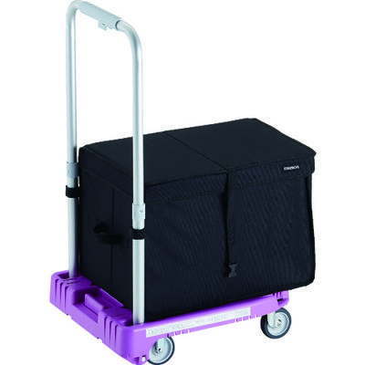 トラスコ中山 TRUSCO 樹脂台車 カルティオミニ weego 省音車輪 ラベンダー THB付 WP-2G-LV-THB 1台（直送品）