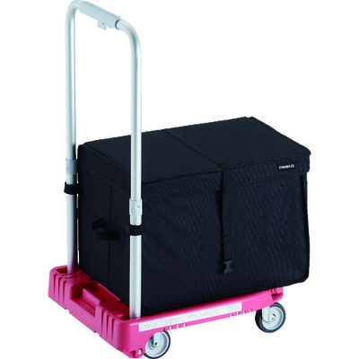 トラスコ中山 TRUSCO 樹脂台車 カルティオミニ weego 省音車輪 ピンク THB付 WP-2G-P-THB 1台 194-8180（直送品）