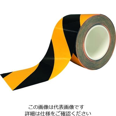 ニトムズ 耐久ラインテープDLTーNEO150x50黒/黄 Y6089 1巻 193-1954（直送品）