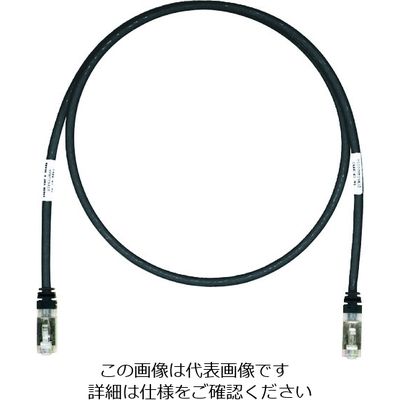 パンドウイットコーポレーション PANDUIT CAT6A/CAT6 シールドパッチコード 2.5m 黒 STP6X2.5MBL 1本（直送品）