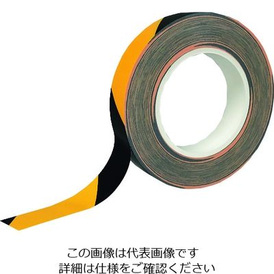 ニトムズ 耐久ラインテープDLTーNEO25x50黒/黄 Y6057 1巻 193-3448（直送品）