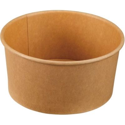 パックスタイル クラフトカップ浅型 1000ml 本体 300枚(25×12) 264154 1ケース(300枚入(25枚×12袋))（直送品）