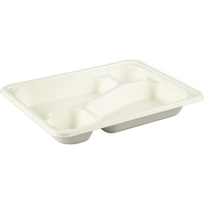 パックスタイル WB麦バガス弁当 23ー17C ラミ 300枚(50×6) 653877 1ケース(300枚入(50枚×6袋))（直送品）