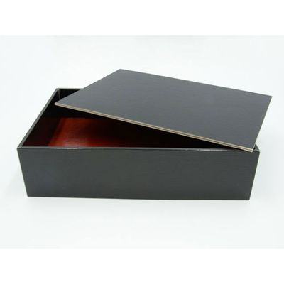 パックスタイル 黒内朱 貼箱1合 60セット(10×6) 654708 1ケース(60枚入(10枚×6袋))（直送品）