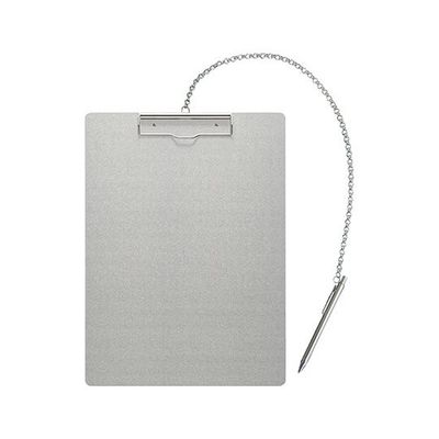 ナカキン アルミバインダー チェーン付き 縦 B4 AS-B4E-P 1枚 4-3095-02（直送品）