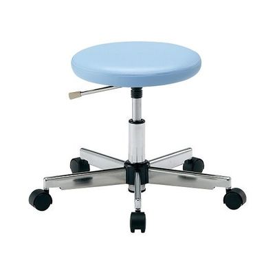 アズワン カラフルラウンドチェア ブルー LRN-B 1個 4-2543-03（直送品）