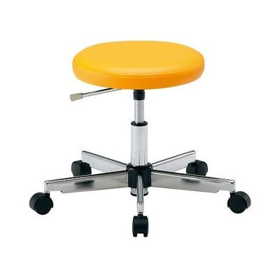 アズワン カラフルラウンドチェア オレンジ LRN-O 1個 4-2543-04（直送品）