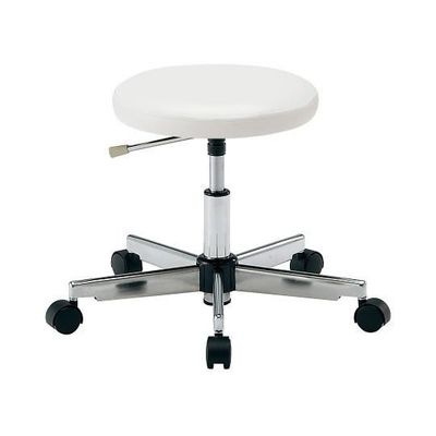 アズワン カラフルラウンドチェア ホワイト LRN-W 1個 4-2543-05（直送品）