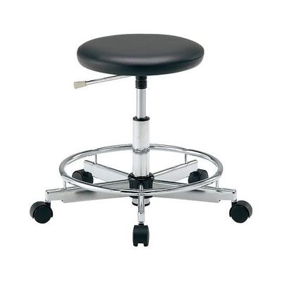 アズワン カラフルラウンドチェア ブラック LRN-BKR 1個 4-2544-01（直送品）