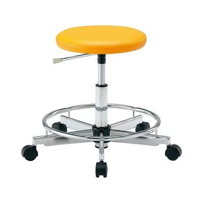 アズワン カラフルラウンドチェア オレンジ LRN-OR 1個 4-2544-04（直送品）