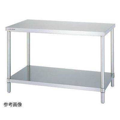 アズワン 静音ステンレス作業台 幅1200×奥行900×高さ800mm WB-12090SI 1個 1-5932-35（直送品）