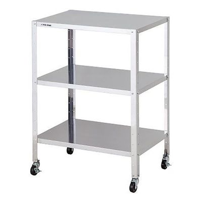 アズワン ステンレス製導電ワゴン 組立式 610×410×809mm SDW-3L 1台 4-2089-04（直送品）