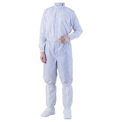 アズワン 異物混入対策ツナギ服 AS1402(男女兼用・腰裏付) 白 M 1-2680-15 1着（直送品）