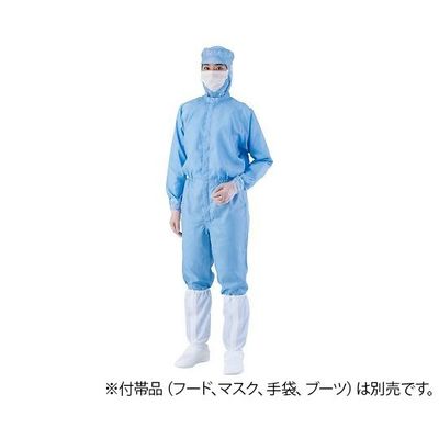 アズワン 異物混入対策ツナギ服 AS1402(男女兼用・腰裏付) 青 5L 1-2681-10 1着（直送品）