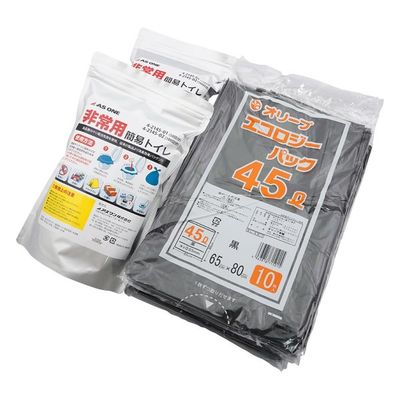 アズワン 非常用簡易トイレ 100回分 1セット(100個入) 4-2145-02 1セット(100個)（直送品）