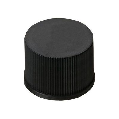 アズワン オートサンプラー用バイアル用 穴無し黒キャップ+セプタム(PTFE/シリコン) 100個入 6242267 1袋(100個)（直送品）