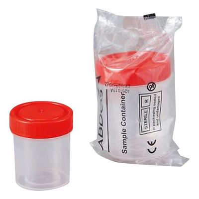 アズワン 滅菌サンプル容器(個包装タイプ) 赤 60mL 1箱(350個入) 4-2051-03 1箱(350個)（直送品）