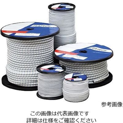 テックス・テクノロジー ショックコード 50m巻 白 Φ8mm 110449 1巻 4-2486-05（直送品）